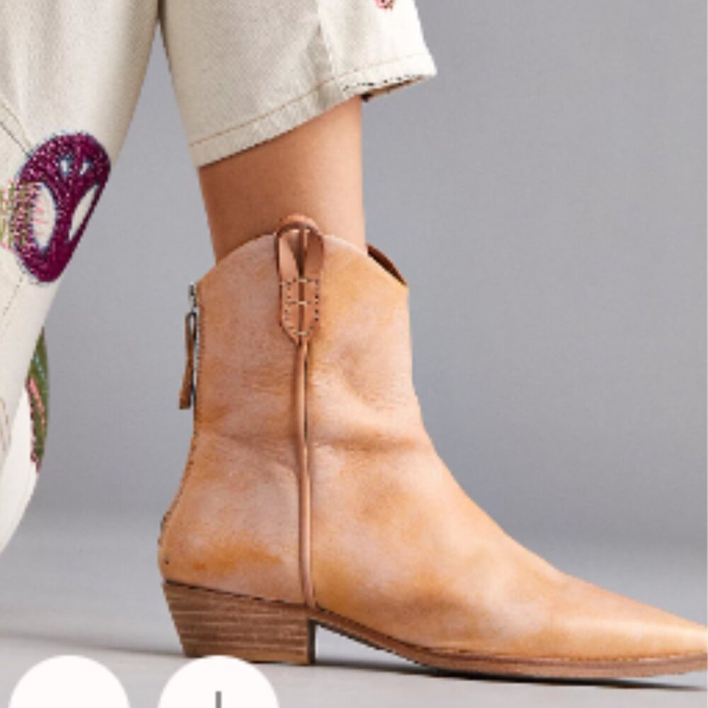 LIKE NEW! We The Free Wesley Ankle Leather Boots Color Papaya Size US 7 / EU 37